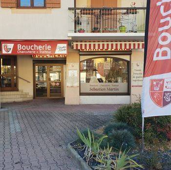 Devanture de la boucherie Martin